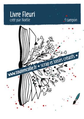 Tampon Exclusif Livre fleuri