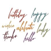 Thinlits - Handwritten Celebrate