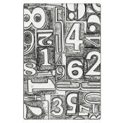 3-D texture fades - Classeur de gaufrage - numbered large A5