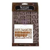 Moule silicone - Letterpress Numbers