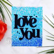 Cling Rubber Background Stamp - Script