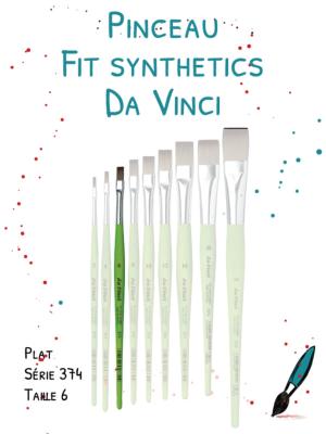 Pinceau FIT Synthétics plat<br>Série 374 - Taille 6