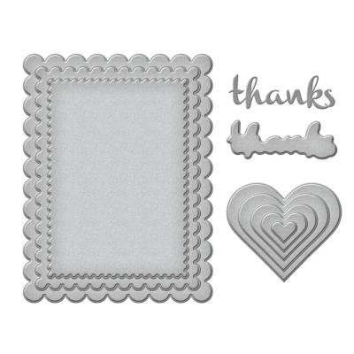 Cutting dies - Heartfelt thanks & Scallops - Wendy Vecchi