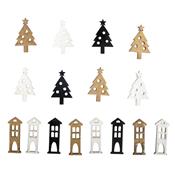 Miniatures bois sapins et maisons