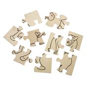 Puzzle en bois cheval