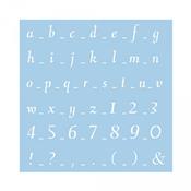 Pochoir : Alphabet, minuscules