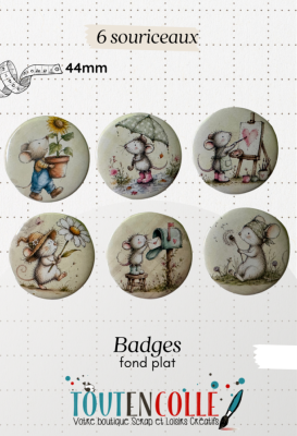 4 Badge Exclusif - 6 souriceaux - 44mm