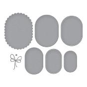 Cutting dies - Scallop and stitched edge ovals