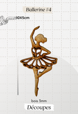 Découpe en bois - Ballerine #4