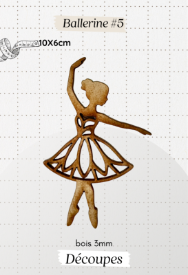 Découpe en bois - Ballerine #5