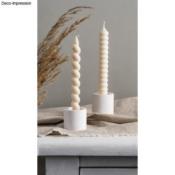 Moule silicone Bougie torsadée