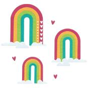 Catherine Pooler thinlits die - Rainbow arches