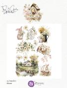 Rub on transfer sheet - Among the wildflowers