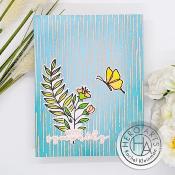 Cling Rubber Background Stamp - Rain texture