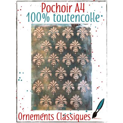 Pochoir A4<br> Ornements Classiques