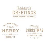 Hot foil Plates - Essentials christmas greetings