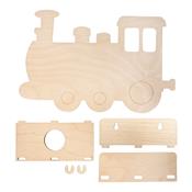 Lampe en bois train