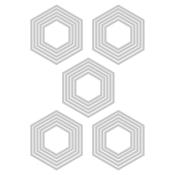 Thinlits "stacked tiles hexagons" (carreaux hexagones)