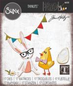 Thinlits "vault bunny + chick" (lapin et poussin)