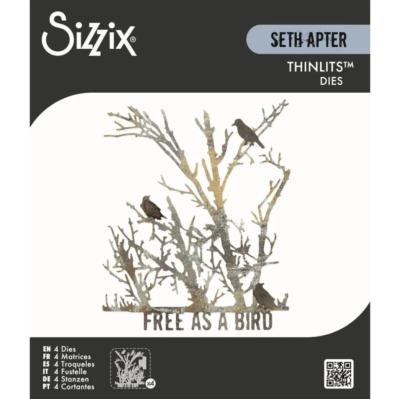 Seth Apter thinlits die - Free bird