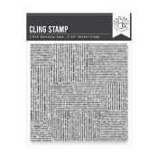 Cling Rubber Background Stamp - Friendly type