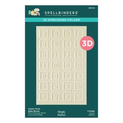 3D embossing folder - Baby blocks