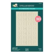3D embossing folder - Baby blocks
