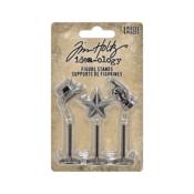 3 ornements supports de figurines Tim Holtz