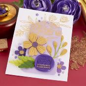 Hot foil Plates & die set - Glimmer Bouquet