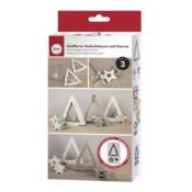 Moules silicone - Bougeoir arbre et étoiles