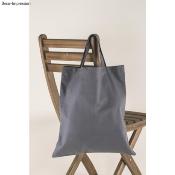 sac (tote bag) en coton gris ardoise