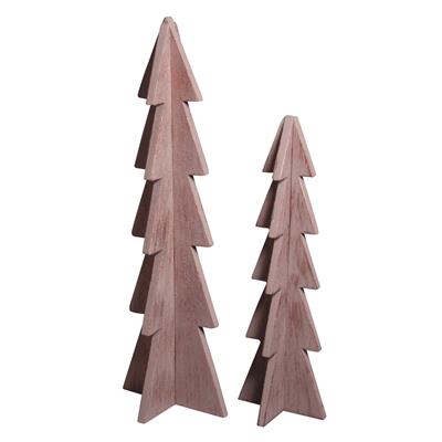 2 grands sapin en bois 23 et 30cm