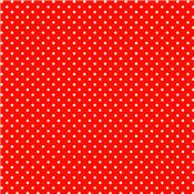 feutrine 1mm : rouge à pois blancs