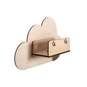 Lampe en bois nuage