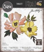 Thinlits Fleurs au pinceau #1