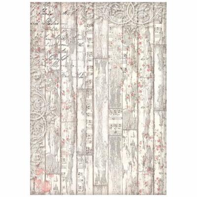 feuille de riz - Sweet winter - wood pattern