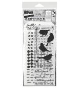 Mixed Media Set - Silhouette birds