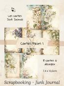 Cartes Junk Journal - Fleurs 1