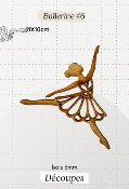 Découpe en bois - Ballerine #6