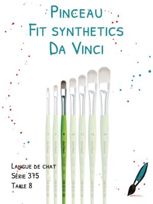 Pinceau FIT Synthétics Langue de chat<br>Série 375 - Taille 8