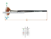 Pinceau aquarelle Vario Tip Eventail