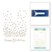 Hot foil Plates - Slimline confetti background