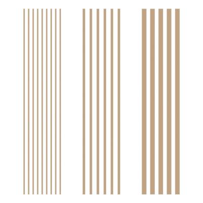 Hot foil Plates - Modern stripes