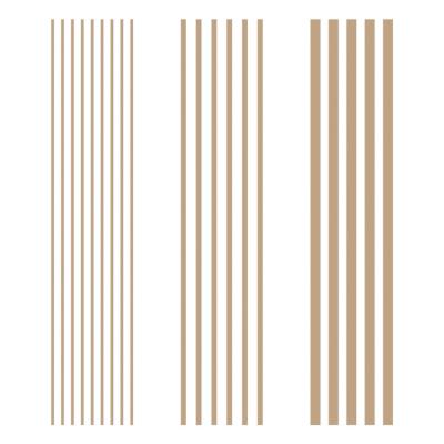 Hot foil Plates - Modern stripes