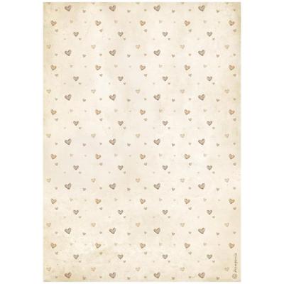 feuille de riz - Hearts pattern