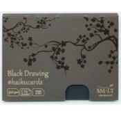 Cartes Haïku Dessin noires 300g