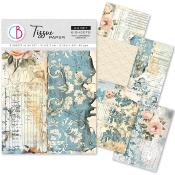 6 Tissue Paper French blue