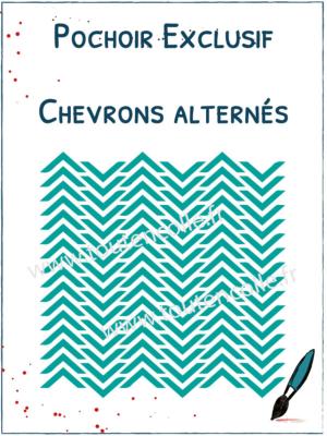 Pochoir Exclusif<br>Chevrons Alternés