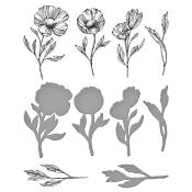 BetterPress plate - Flower stems
