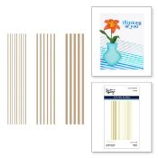 Hot foil Plates - Modern stripes